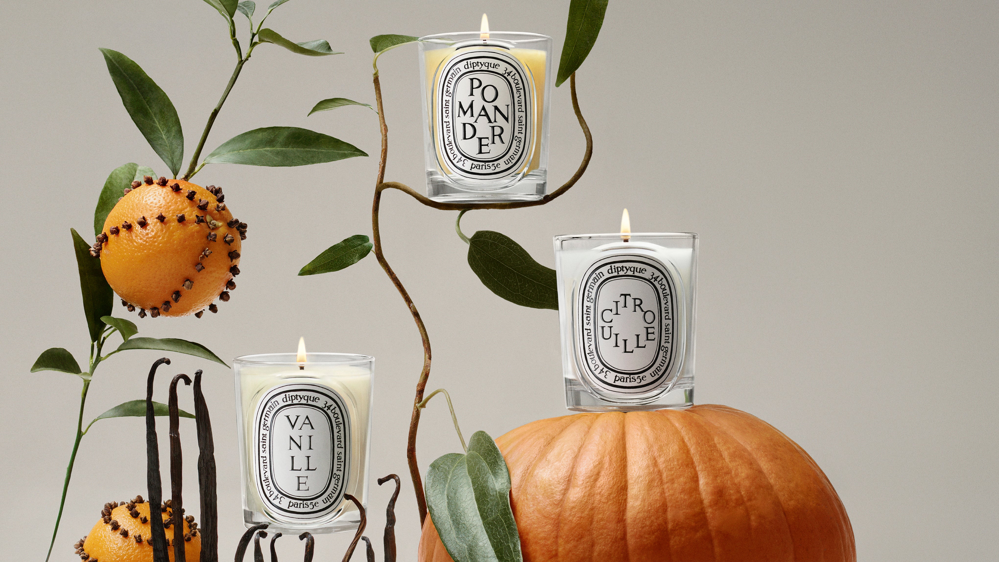 The new Citrouille (Pumpkin) candle, limited edition. – Diptyque