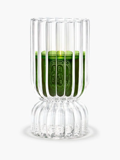 Ribbed candle holder - For classic and medium candles