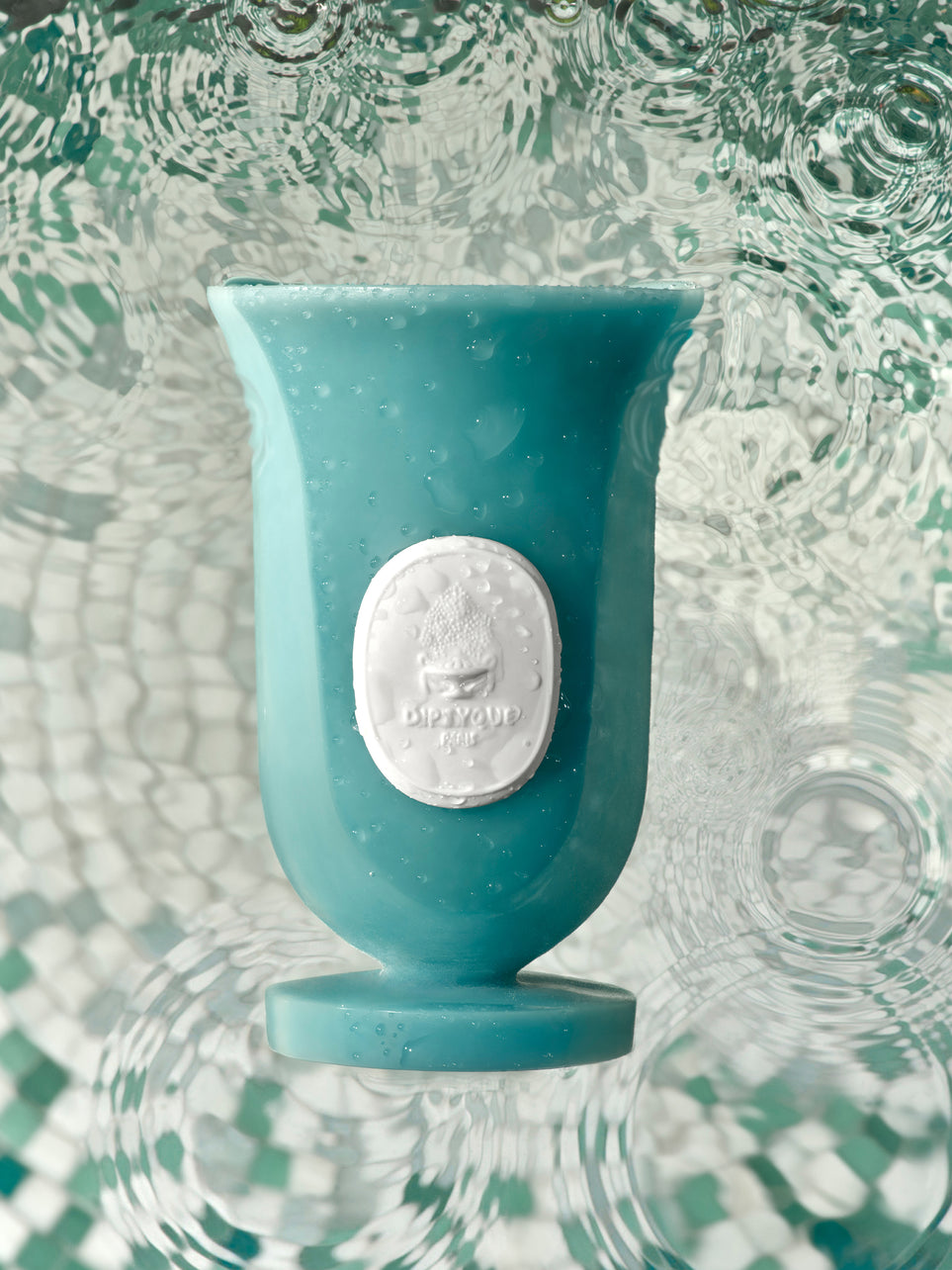 Vase Médicis bleu Jardin des Eaux​ - Petit modèle​