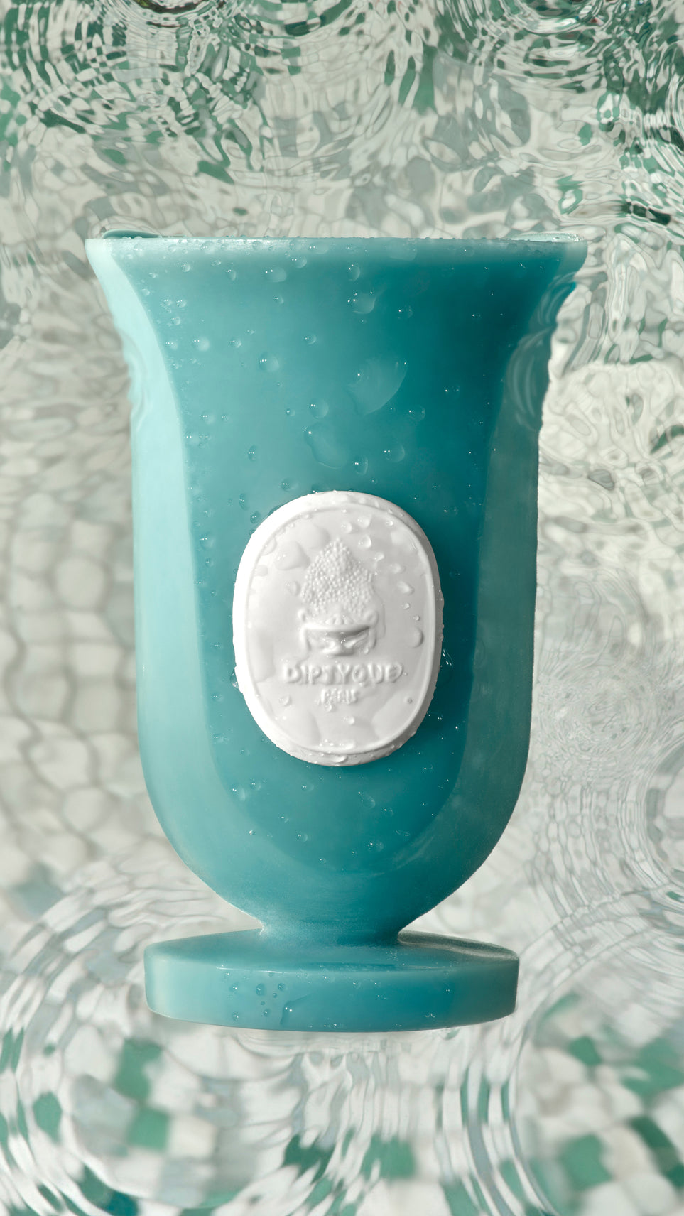 Vase Médicis bleu Jardin des Eaux​ - Petit modèle​