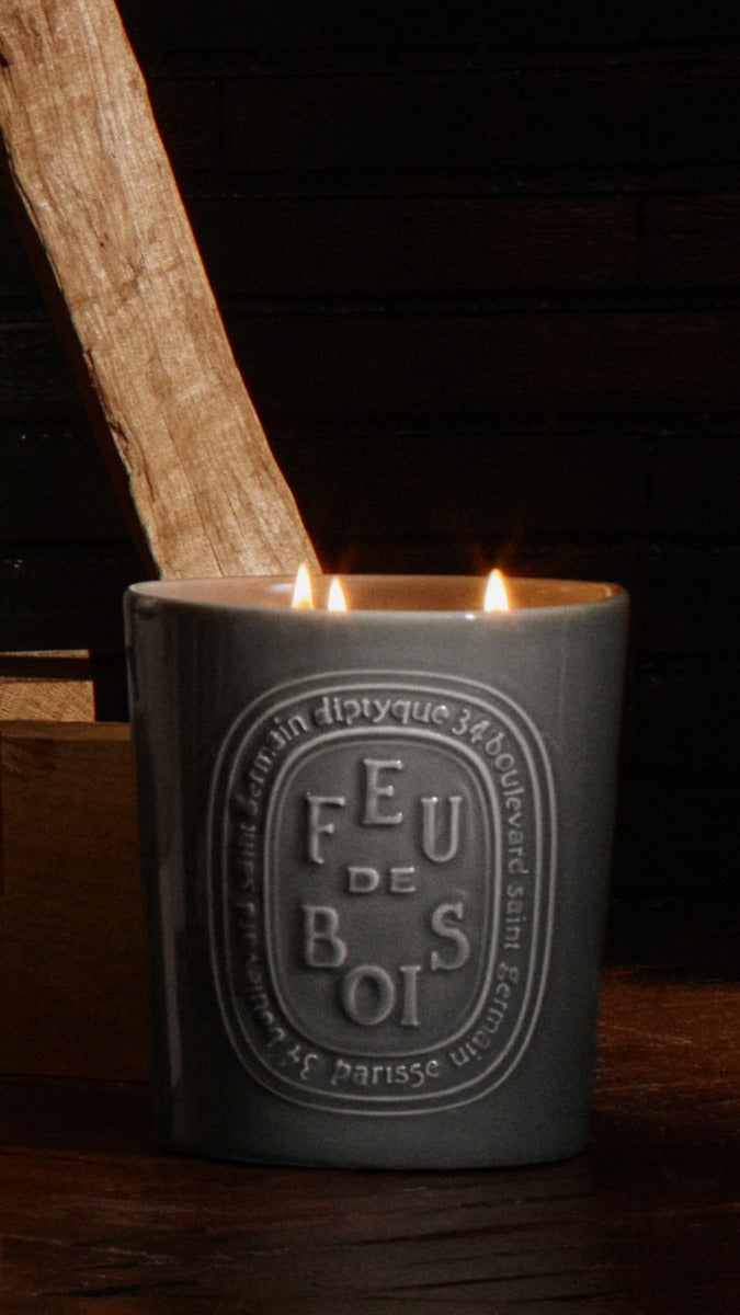 Feu de Bois (Wood Fire) Large Candle