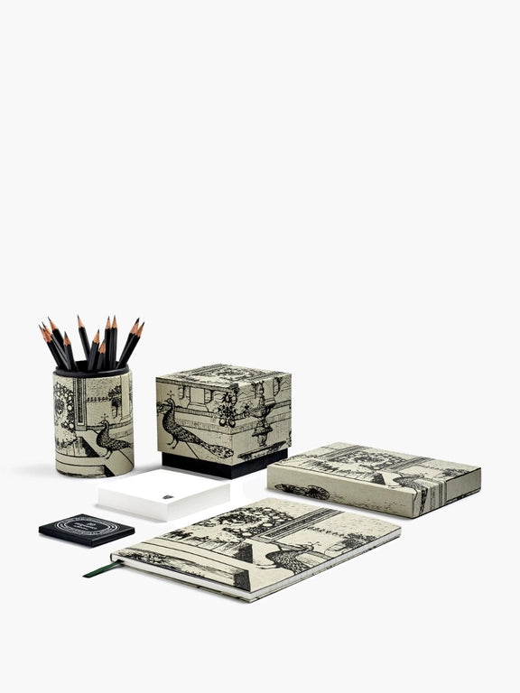 Coffret de correspondance - Paon à la plume