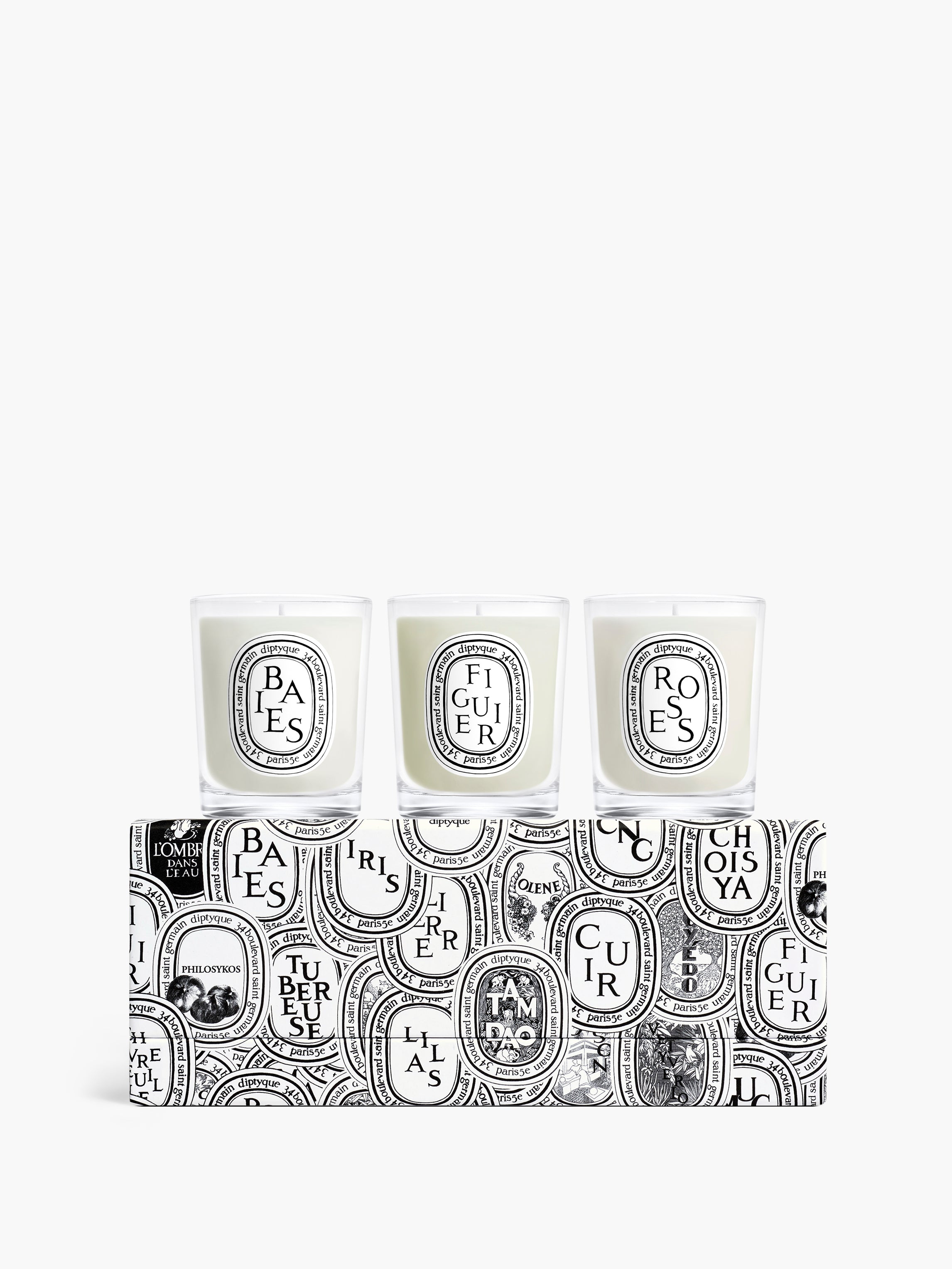 diptyque 限定キャンドル70g×3 diptyque-3-mini-cdls-set-baies