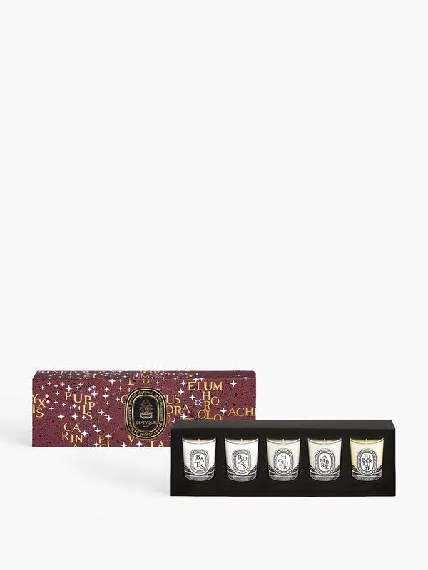 Holiday Edition Set of 5 miniature candles - Pre-composed