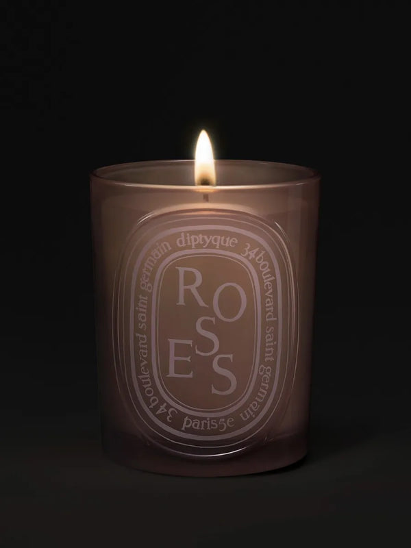 Roses - Bougie moyen modèle