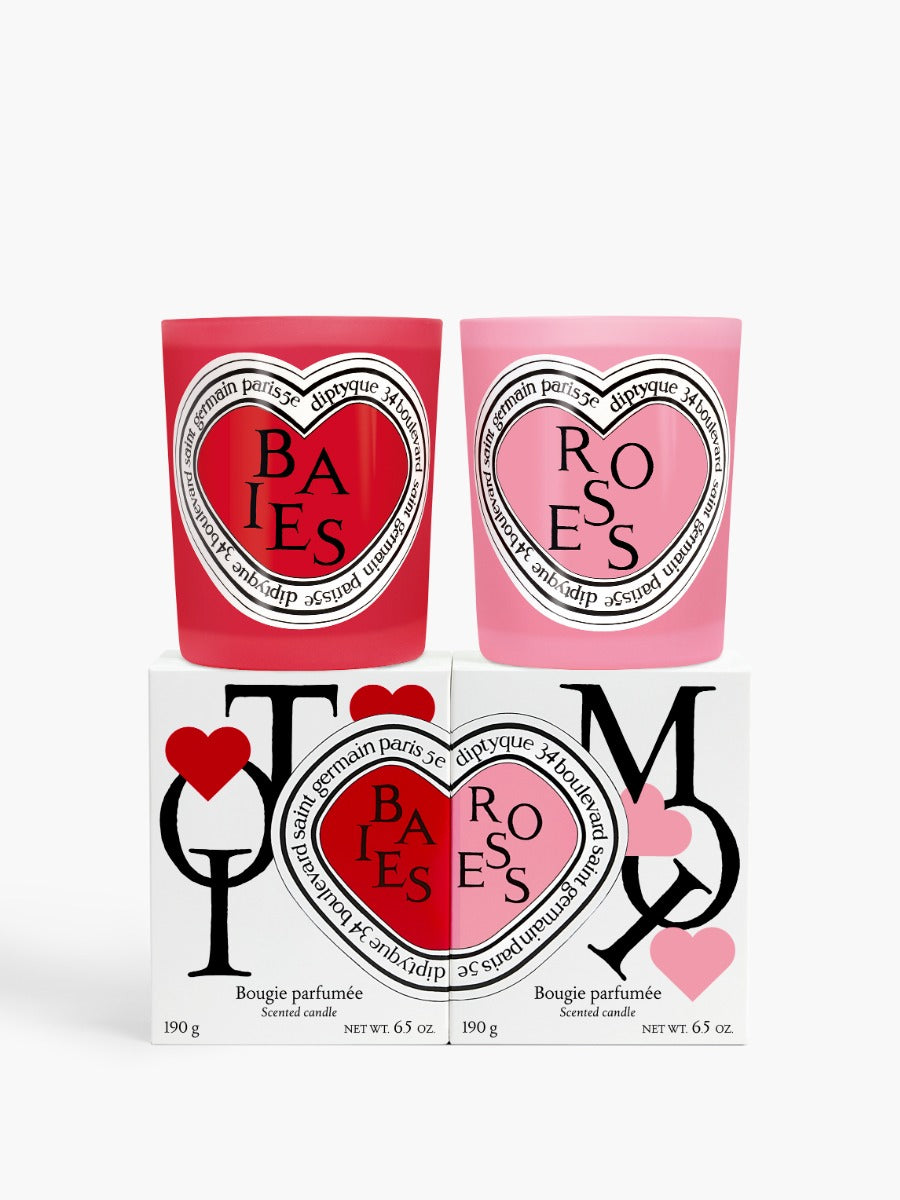 Baies (Berries) and Roses Duo - Classic Candles (Valentine’s Day Edition)
