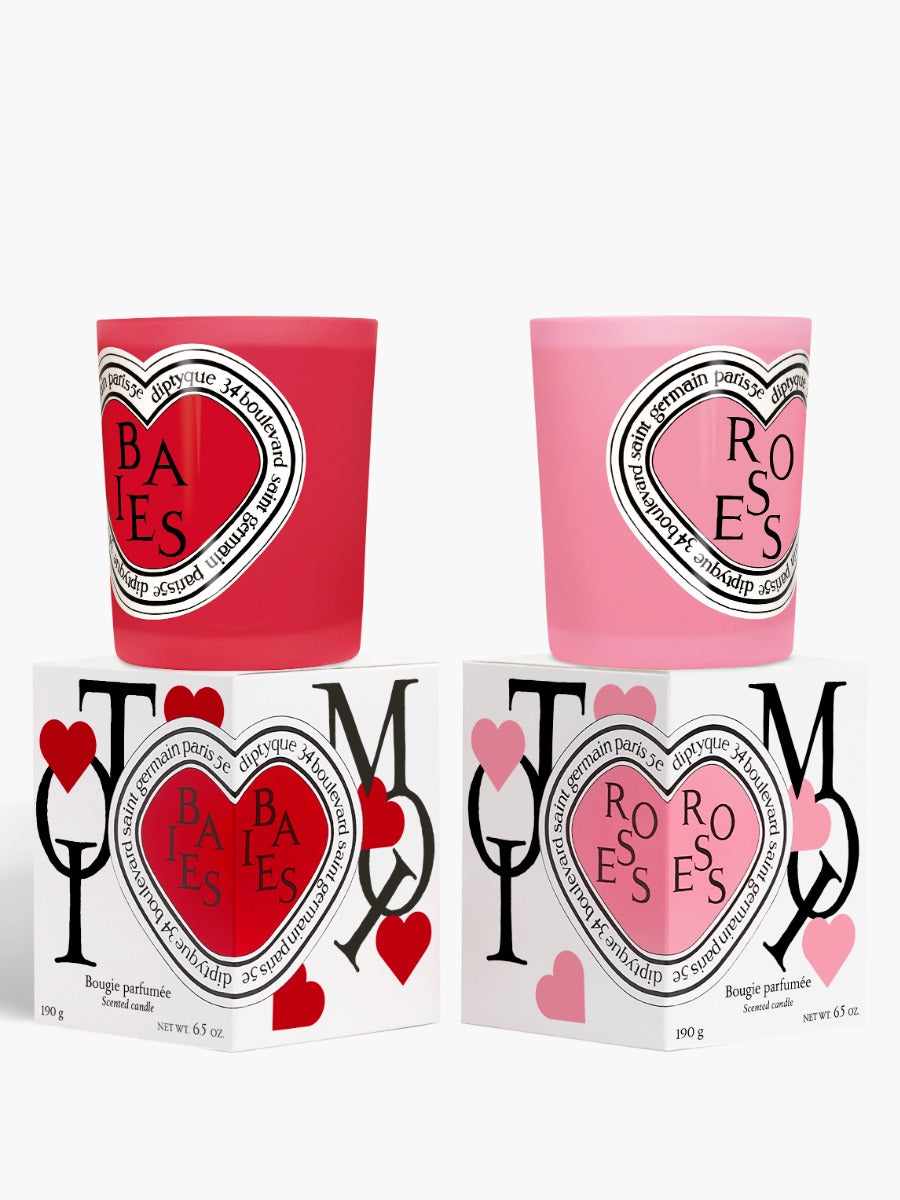 Baies (Berries) and Roses Duo - Classic Candles (Valentine’s Day Edition)